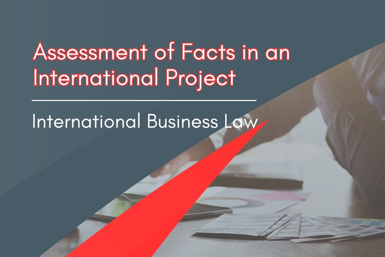 What facts do you assess in an international legal project?